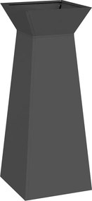 vidaXL Γλάστρα Πυλώνας Μαύρο 40 x 40 x 100 cm