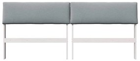 vidaXL Ταπετσαρισμένο κεφαλάρι Ανοιχτό γκρι 200 cm