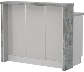 Πάγκος νησίδας Modena-Μήκος: 120 εκ.-Γκρι ανοιχτό-Siena Marble
