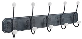 Κρεμάστρα τοίχου 5five Simply Smart Μαύρο Ξύλο 60 x 20 cm