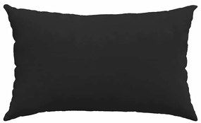 vidaXL Μαξιλάρι Καναπέ 2 pcs Μαύρο 50 x 30 cm ύφασμα