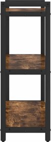 vidaXL Ράφι Βιβλίων 60 x 30 x 85 cm Επεξεργασμένο Ξύλο Καπνιστό Δρύς