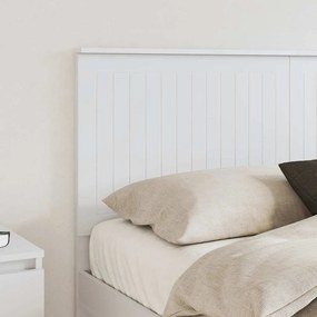 vidaXL Κεφαλάρι με κεφαλάρι Λευκό 150 cm Επεξεργασμένο ξύλο