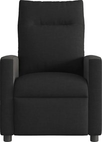 vidaXL Πολυθρόνα Μασάζ Ηλεκ. Ανακλινόμενη Μαύρη Υφασμάτινη