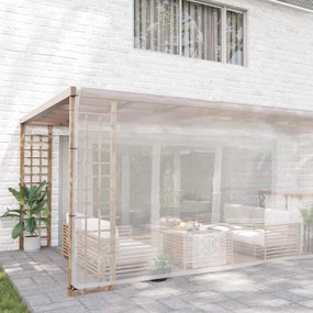 vidaXL Σαφής μουσαμάς με οπές 5x12 m Πολυαιθυλένιο