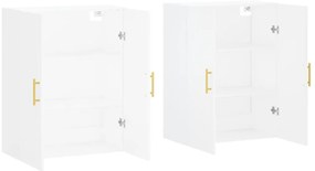 vidaXL Ντουλάπια Τοίχου 2 τεμ. Λευκά 69,5 x 34 x 90 εκ.