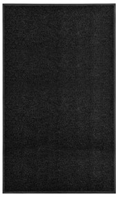 vidaXL Πατάκι Εισόδου Πλενόμενο Μαύρο 90 x 150 εκ.