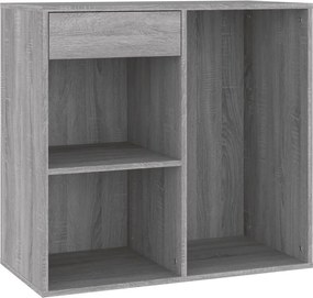 vidaXL Ντουλάπι Καλλυντικών Γκρι Sonoma 80x40x75 εκ. από Επεξεργ. ξύλο