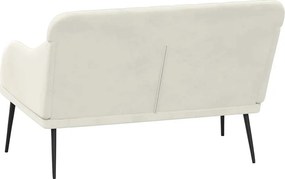 vidaXL Πάγκος Κρεμ 110x76x80 εκ. Βελούδινος