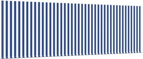 vidaXL Αναδιπλούμενη τέντα Μπλε και άσπρο 400 x 200 cm