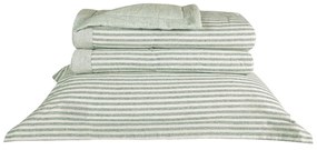 Κουβερλί Delia 10 Green Kentia Υπέρδιπλo 220x240cm Cotton-Linen