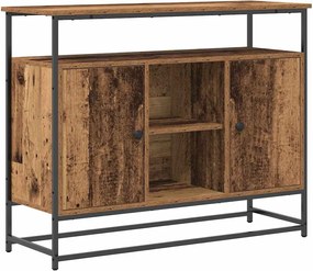 vidaXL Πλαϊνό γραφείο Παλιό ξύλο 100 x 35 x 80 εκ. Επεξεργασμένο ξύλο