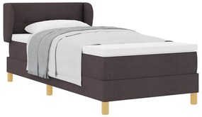 vidaXL Κρεβάτι με Ελατήρια και Στρώμα Κρεμ 90x200 εκ Υφασμα με στρώμα