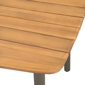 vidaXL 44234  Garden Table 150x90x72cm Solid Acacia Wood and Steel