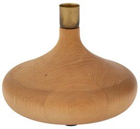 Κηροπήγιο Ξύλινο-Μεταλλικό Natural 15x13εκ. iliadis 88984