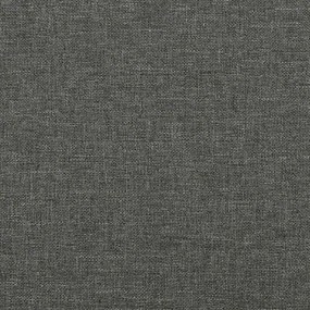 vidaXL Κρεβάτι Boxspring με Στρώμα Σκούρο Γκρι 120x190 εκ Υφασμάτιν