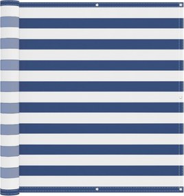vidaXL Οθόνη Μπαλκονιού Μπλε και άσπρο 120 x 200 cm