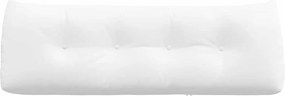 vidaXL Μαξιλάρι Πλάτης Λευκό 140 x 24 x 50 εκ ύφασμα