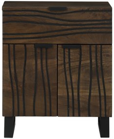 vidaXL Κομοδίνο - 50x33x60 εκ, Φτιαγμένο από Μασίφ ξύλο μάνγκο