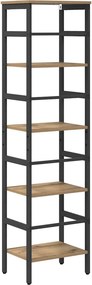 vidaXL Ράφι Βιβλίων 4 επιπέδων 40 x 29,5 x 149 εκ Επεξεργασμένο ξύλο