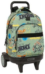 Σχολική Τσάντα με Ρόδες Safta Zone 33 x 45 x 22 cm Γκράφιτι