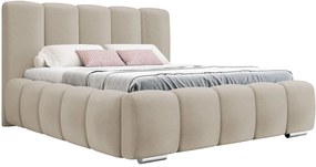 Επενδυμένο κρεβάτι Wizko-Ekrou-180 x 200