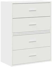vidaXL Ντουλάπια με 2 συρτάρια 2 τεμάχια Λευκό 60x31x40 cm