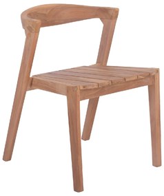ΚΑΡΕΚΛΑ ΕΞΩΤΕΡΙΚΟΥ ΧΩΡΟΥ ORLEAN HM18130 ΞΥΛΟ TEAK-ΦΥΣΙΚΟ ΧΡΩΜΑ 49.5x58x70Υεκ.