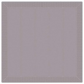 vidaXL Σέτ φαγητού για κήπο 5 pcs Ανοιχτό γκρι Rattan Polt