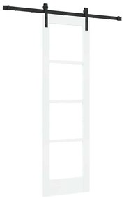 vidaXL Συρόμενη Πόρτα ORKDAL Λευκό 61 x 198.5 εκ. Ξύλο και μέταλλο