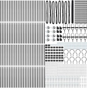 vidaXL Στύλος Περιφράξεων Γκρι 100 x 1,6 μ (36 χλστ πλέγμα)