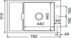 Schock Mono 15180 Silverstone - Νεροχύτης Κουζίνας Γρανίτη 78x51