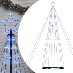vidaXL Χριστουγεννιάτικο δέντρο LED 1534 LED μπλε 500 εκ.