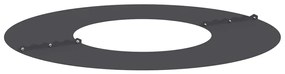 vidaXL Φλατ Δαχτυλίδια Δέντρων 5 pcs Μαύρο Ø30 / 60 εκ. Ατσάλι