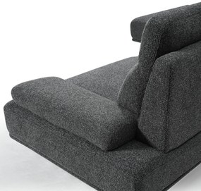 Seattle L-Shape Sofa Right Dark Grey