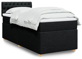 ΚΡΕΒΑΤΙ BOXSPRING ΜΕ ΣΤΡΩΜΑ ΜΑΥΡΟ 90X200 ΕΚ. ΥΦΑΣΜΑΤΙΝΟ 3286572