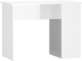 vidaXL Γραφείο Γυαλιστερό Λευκό 100x55x75 εκ. Επεξεργασμένο Ξύλο