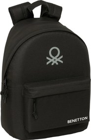 Σχολική Τσάντα Benetton benetton basics Μαύρο 31 x 41 x 16 cm