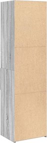 vidaXL Ντουλάπι Γκρι Sonoma 50x42,5x185 εκ. από Επεξεργασμένο Ξύλο