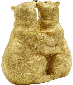 Διακοσμητικό  Kissing Bears Χρυσό 17εκ.