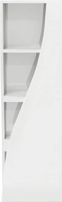 vidaXL Γωνιακό Ντουλάπι Υψηλής γυαλάδας λευκό 32x32x102εκ