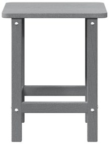 vidaXL Τραπέζι Παγκάκι Adirondack Ανοιχτό Γκρι 38x38x45 εκ HDPE