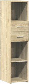 vidaXL Ντουλάπι Sonoma Δρυς 30x42,5x124 εκ. από Επεξεργασμένο Ξύλο
