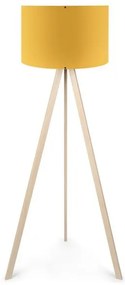 Φωτιστικό Δαπέδου Rosling Mdf- Ύφασμα Pvc Φυσικό 38x21x140εκ Megapap-GP029-0001,4-Κίτρινο GP029-0001,4