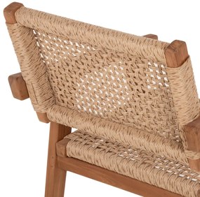 Καρέκλα-Πολυθρόνα C9403.01 Μασίφ Ξύλο Teak Φυσικό 54x60x85Y ΕΚ. 54x60x85 εκ.