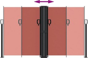 vidaXL Σκίαστρο Πλαϊνό Συρόμενο Τερακότα 140 x 1000 εκ.