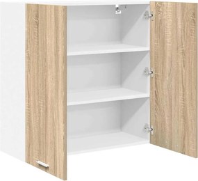 vidaXL Κρεμαστό ντουλάπι με αποθήκευση Δρύς Sonoma 80 x 31 x 80 εκ.