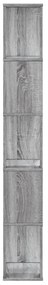 Βιβλιοθήκη 5 Επιπέδων Γκρι Sonoma 45x23,5x162,5 εκ. Επεξ. Ξύλο - Γκρι
