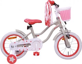 Superstar 14 Inch 21 cm Girls Coaster Brake Cream