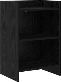vidaXL Κομοδίνα Μαύρη Δρυς 40 x 30 x 60 cm Επεξεργασμένο Ξύλο